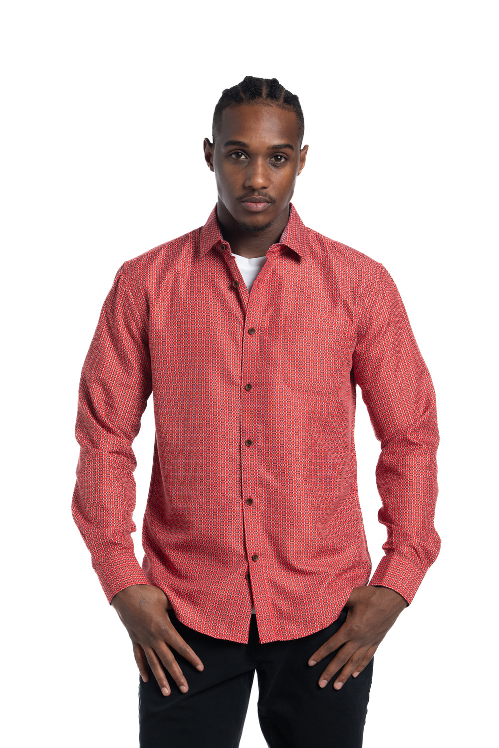 Chemise Lublin rouge cramoisi
