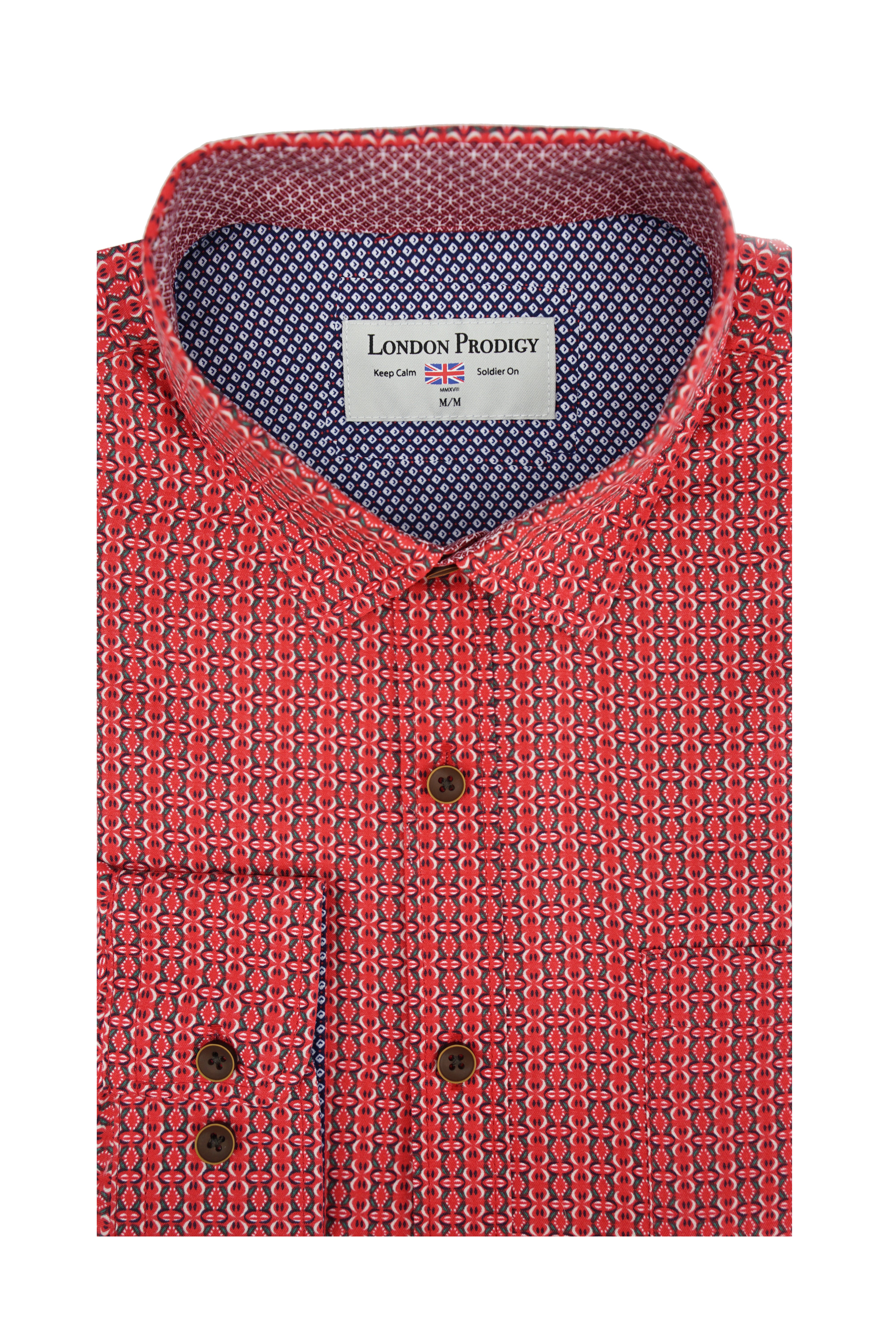 Chemise Lublin rouge cramoisi