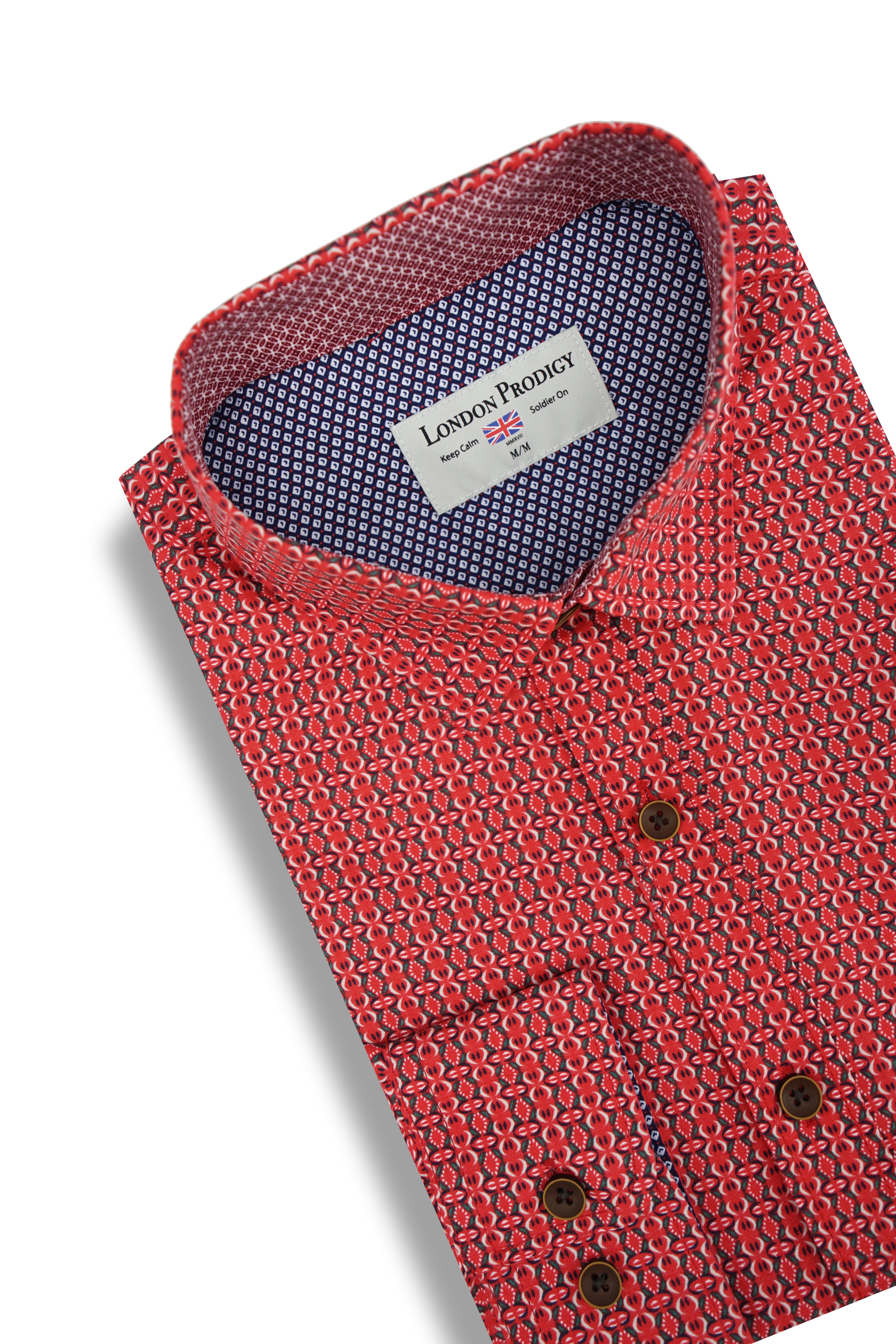 Chemise Lublin rouge cramoisi