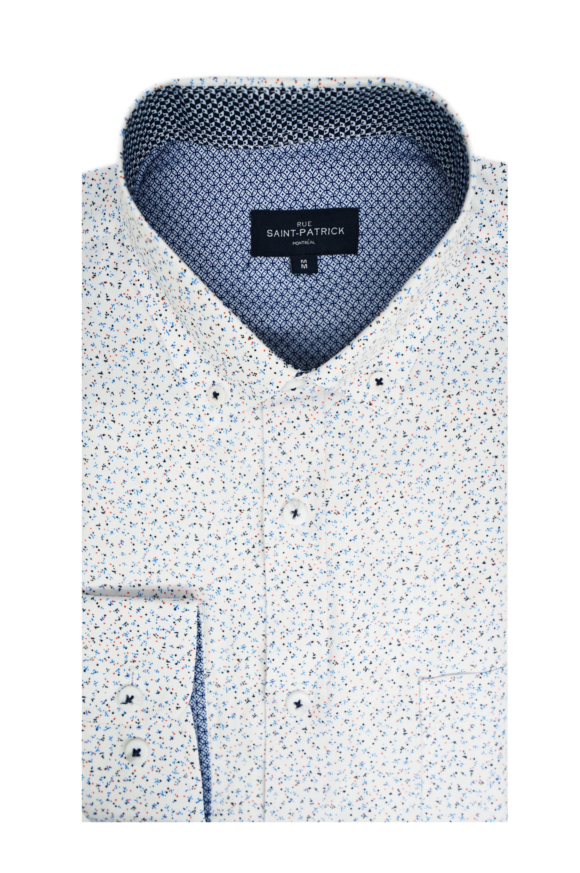 Chemise infroissable Brussels en blanc
