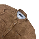 Edmonton Corduroy Overshirt in Dark Mocha
