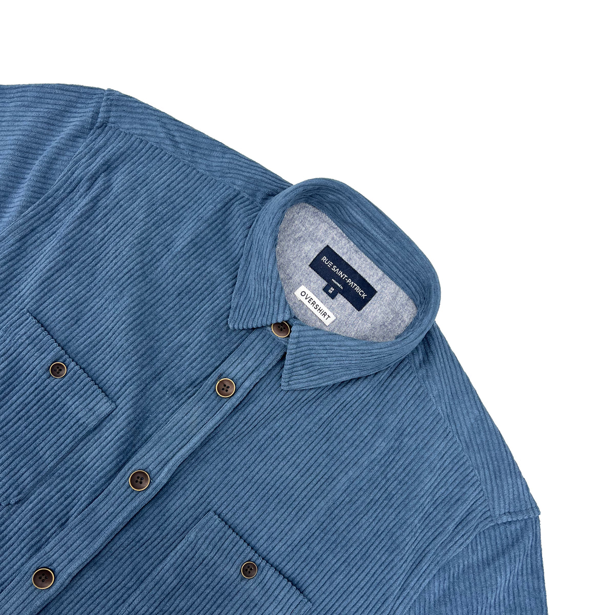 Calgary Corduroy Overshirt in Airforce Blue