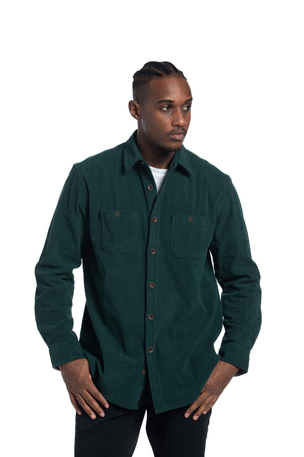 Chemise en velours côtelé Vancouver en Pine Grove