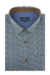 Chemise en popeline Essen en bleu nuit