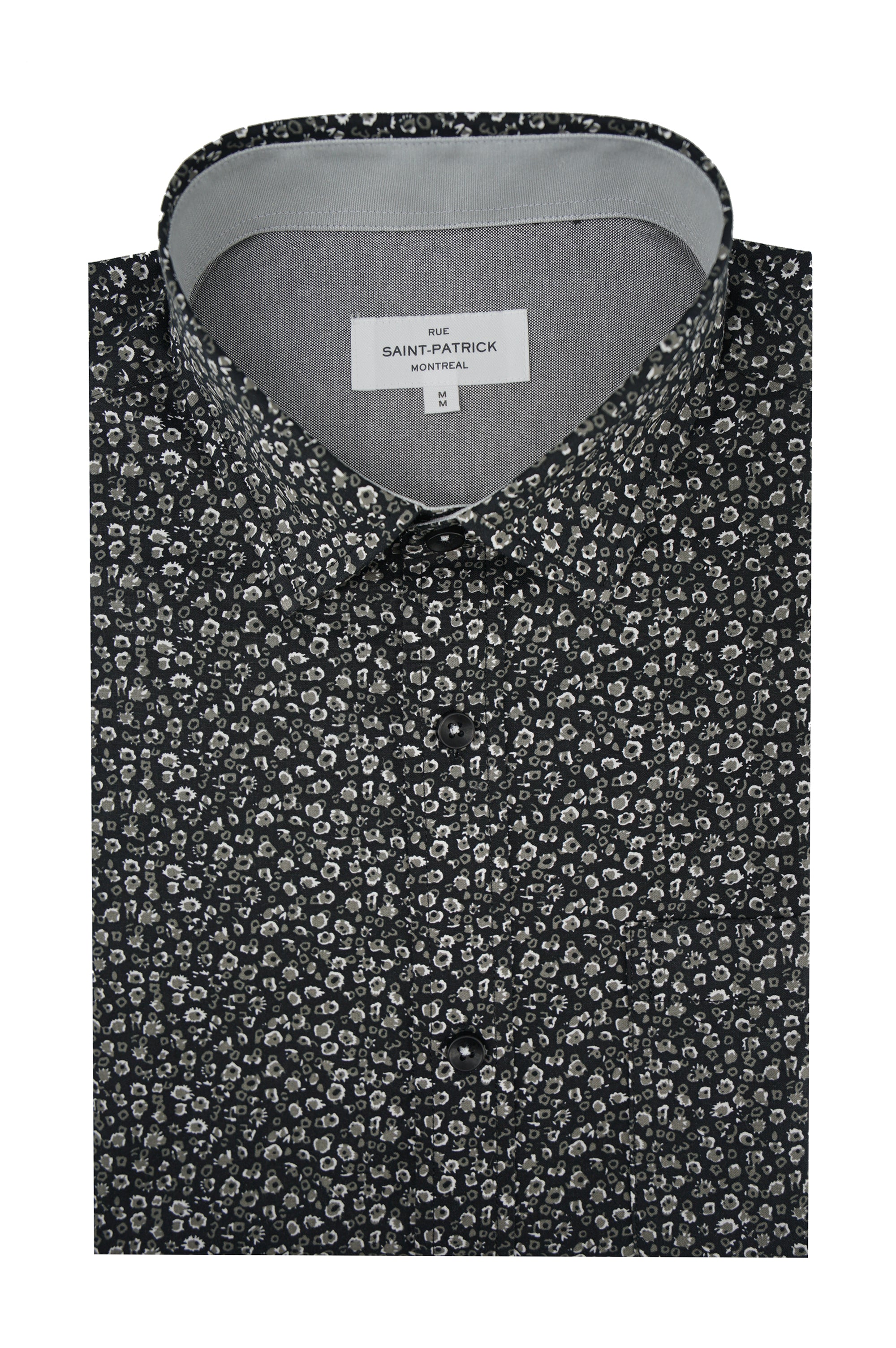 Chemise en popeline Aachen en anthracite