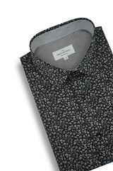 Chemise en popeline Aachen en anthracite