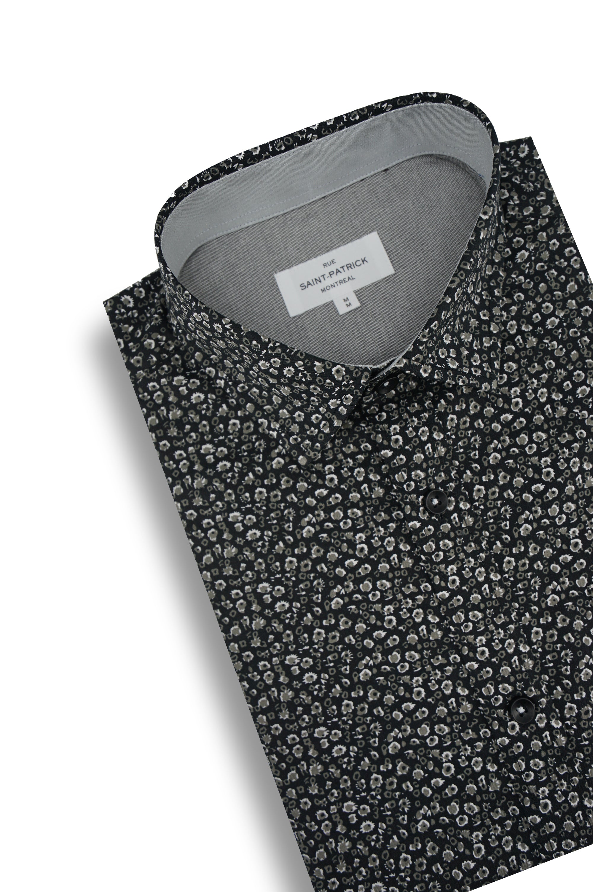 Chemise en popeline Aachen en anthracite