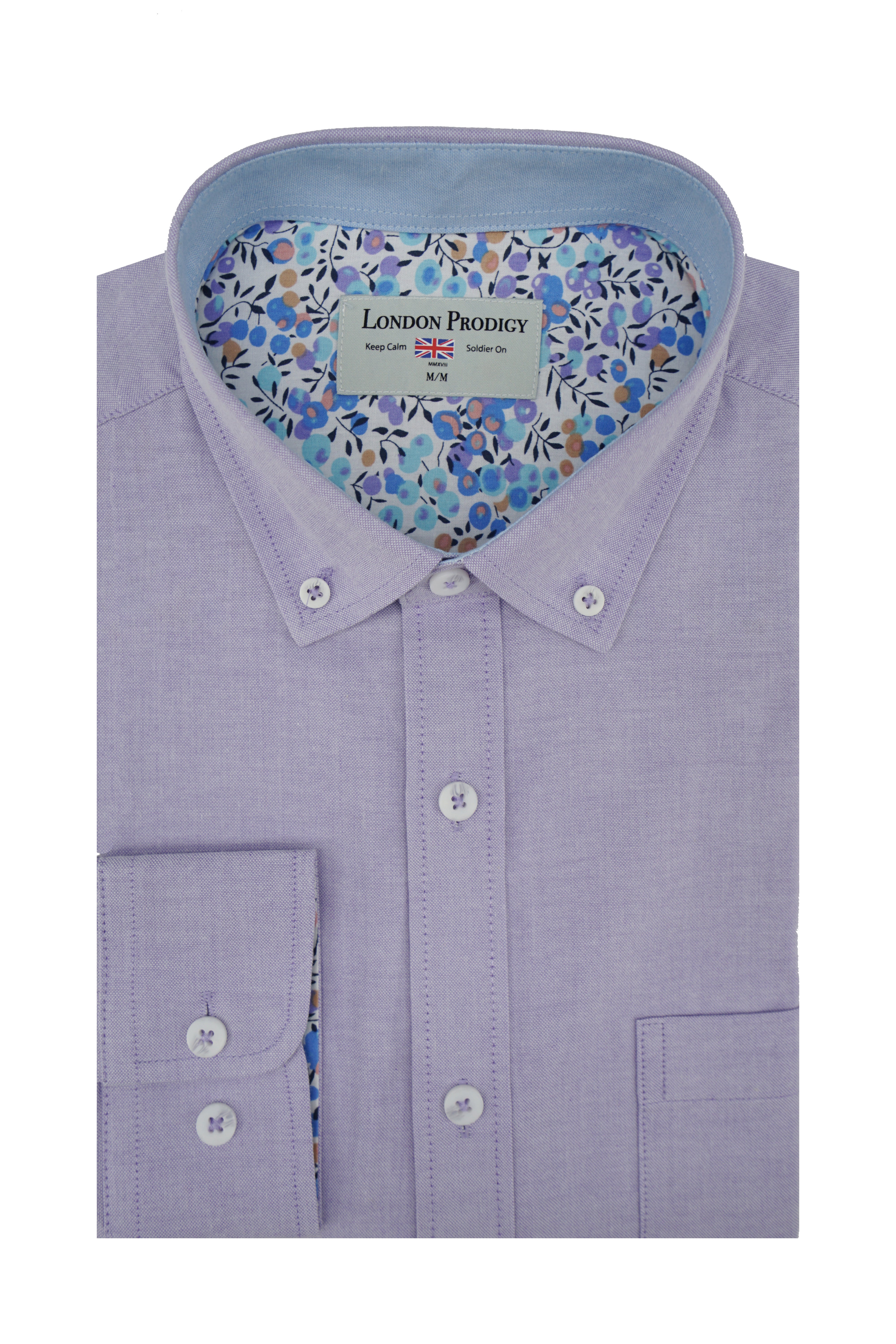 Chemise Aurora facile d'entretien en lilas