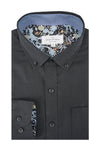 Chemise à manches longues en lin Leggananny en noir
