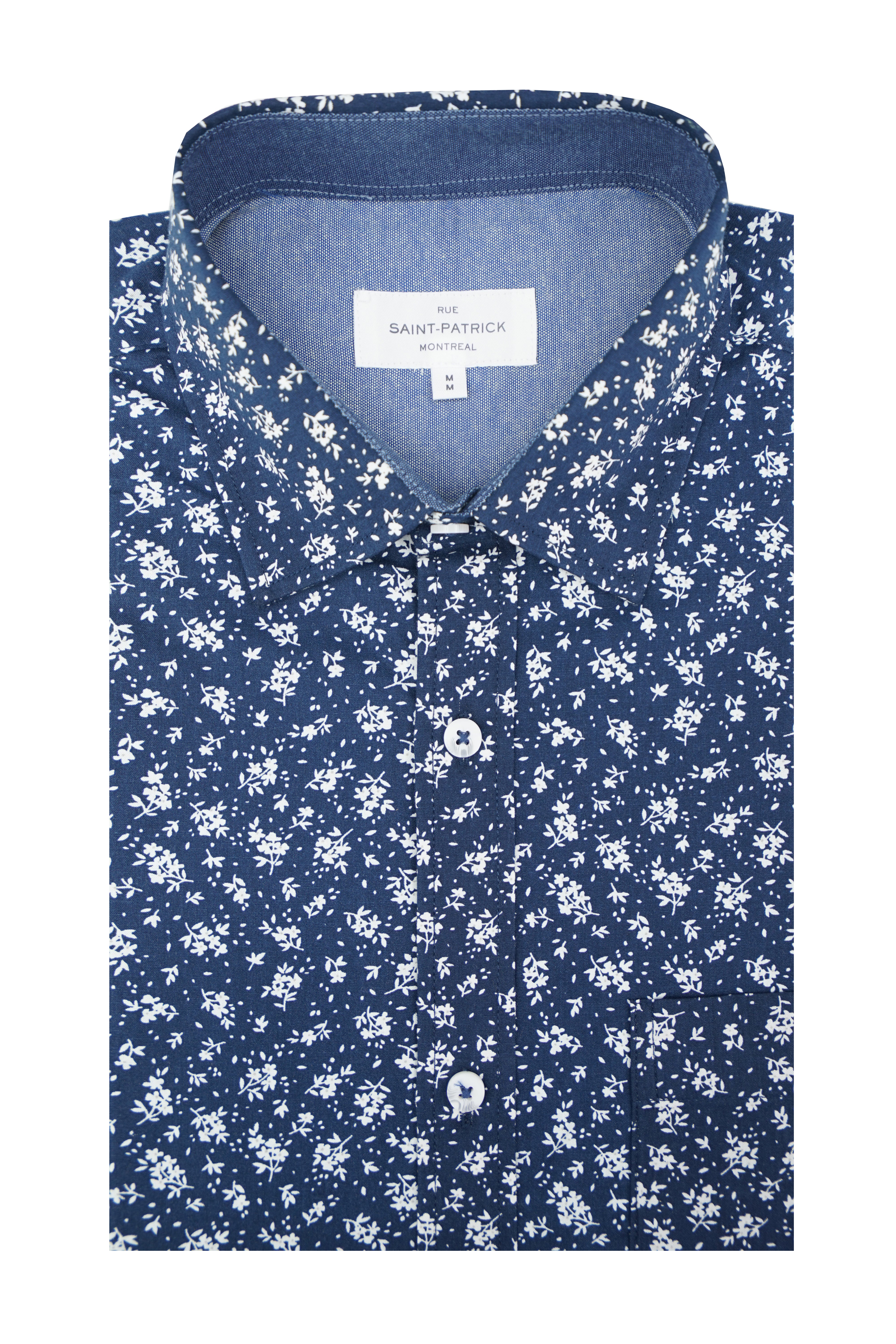 Chemise en popeline Bayreuth bleu Saint-Patrick