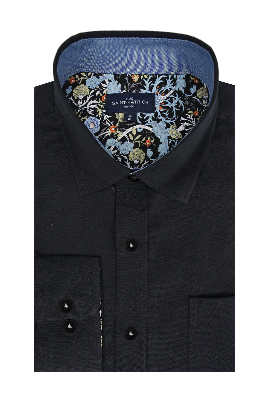 Chemise Oxford extensible Antrim en noir
