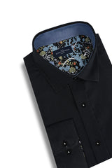 Chemise Oxford extensible Antrim en noir