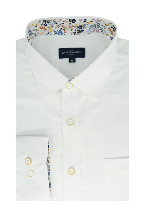 Antrim Stretch Oxford Shirt in White
