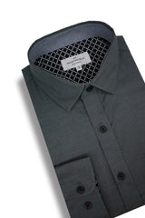 Chemise Oxford extensible Carlow en gris granit