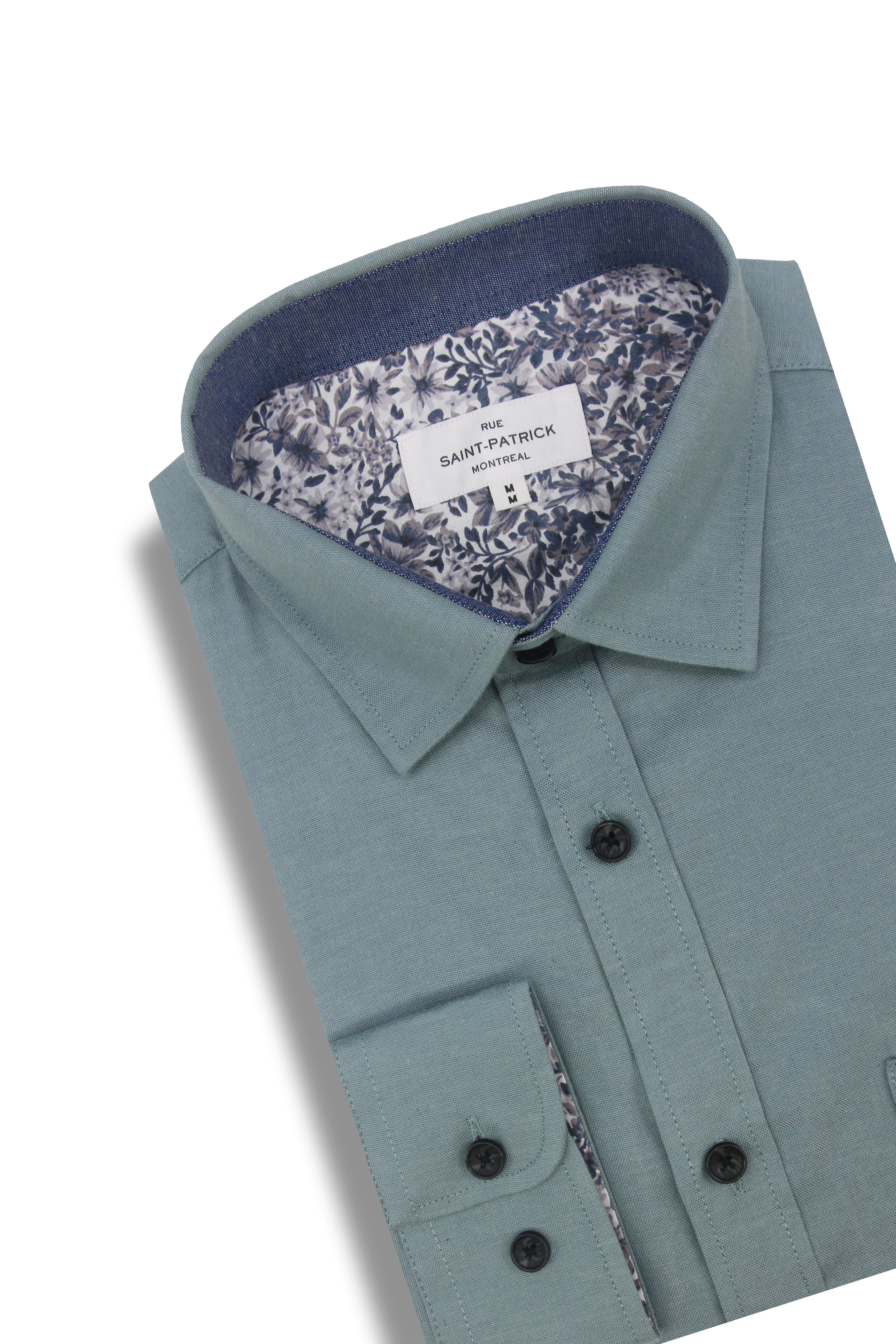 Antrim Stretch Oxford Shirt in Yale Blue