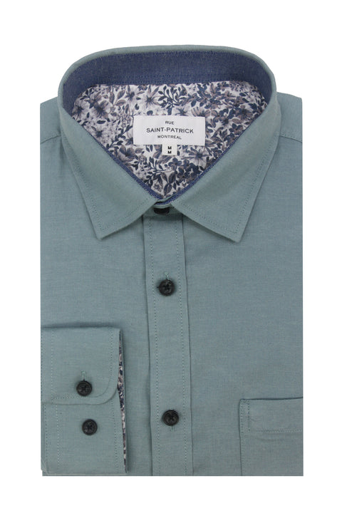 Chemise Oxford extensible Antrim, couleur bleu Yale