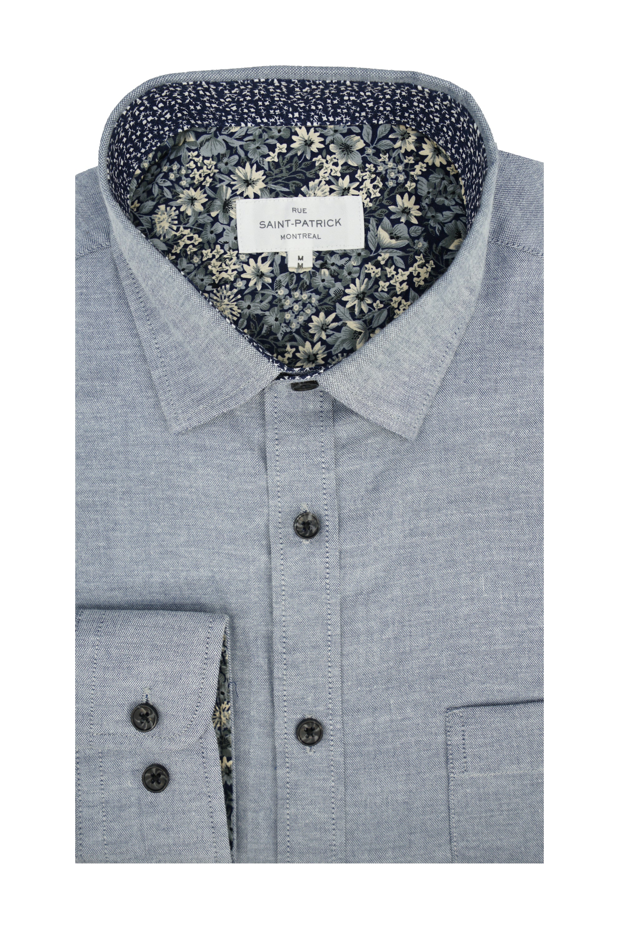 Chemise Oxford extensible Winchester en bleu ardoise