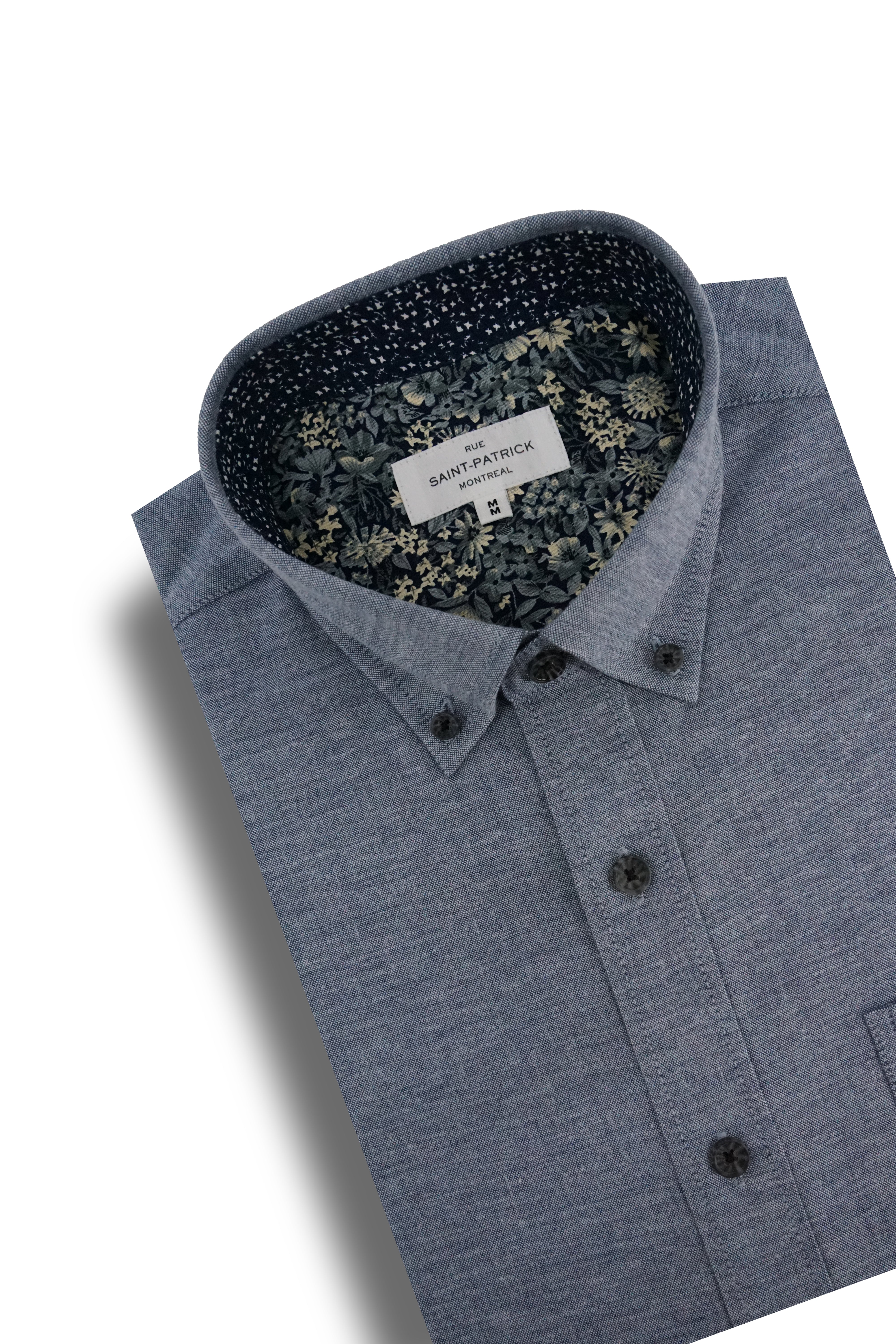 Winchester Stretch Oxford Shirt in Slate Blue
