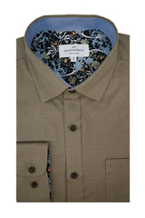 Chemise Oxford extensible Kinvara en taupe