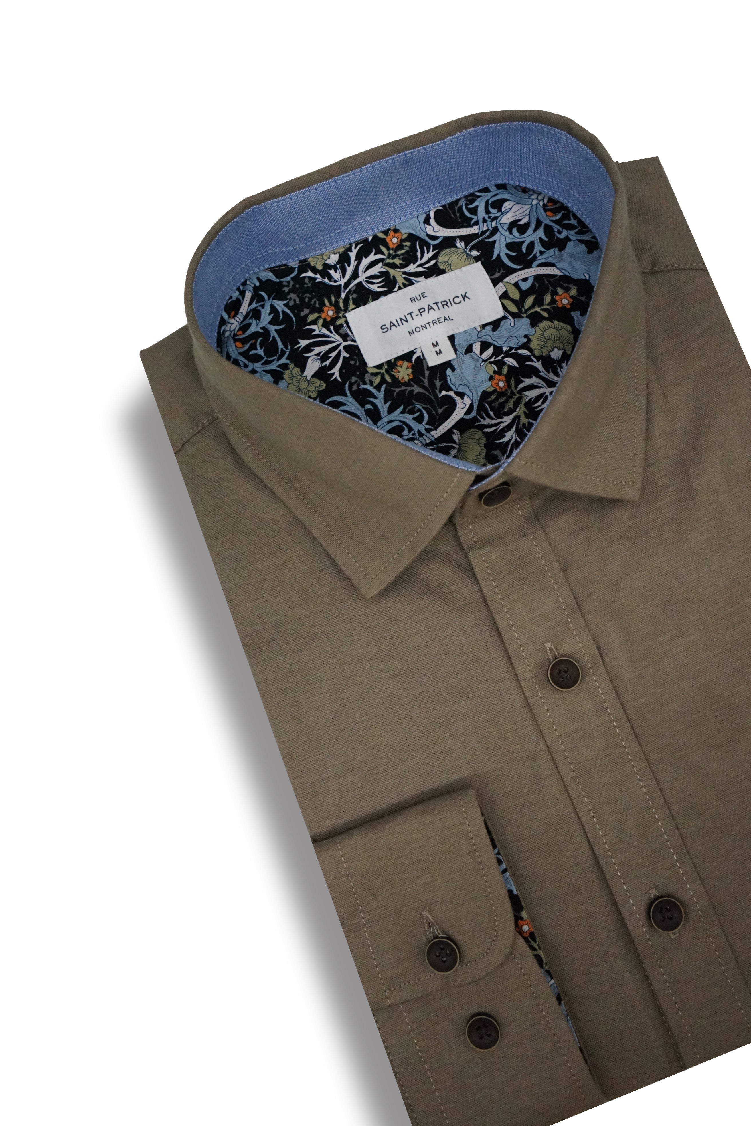 Kinvara Stretch Oxford Shirt in Taupe