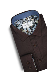 Chemise Oxford extensible Antrim en bordeaux
