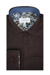 Chemise Oxford extensible Antrim en bordeaux