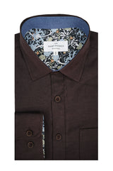 Chemise Oxford extensible Antrim en bordeaux