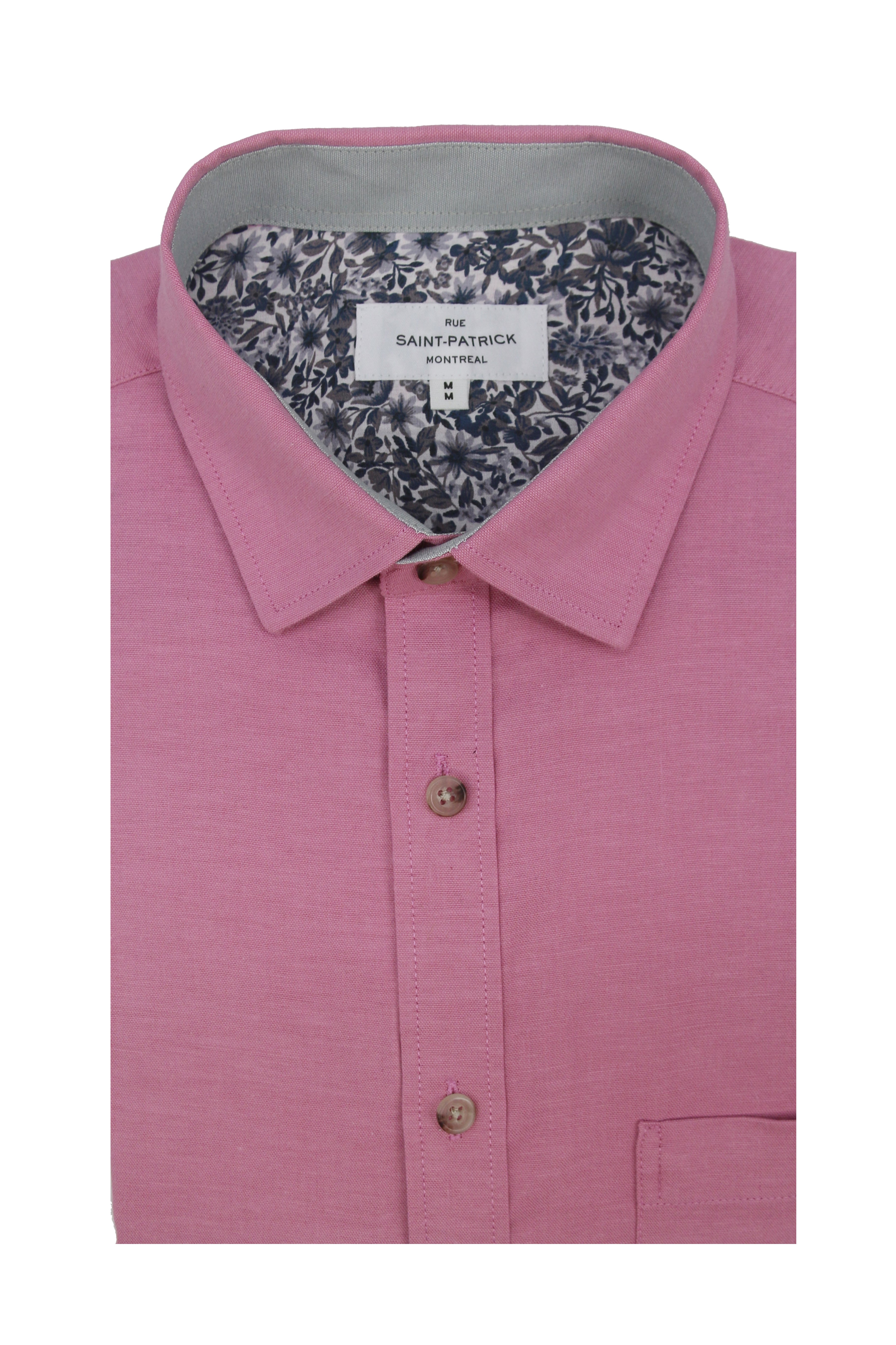 Leighton Stretch Oxford Shirt in Soft Rose