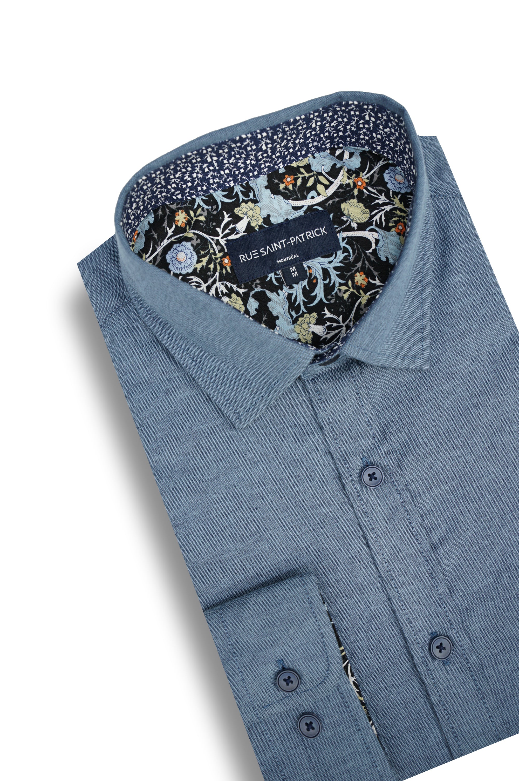 Chemise Oxford extensible Athenry en bleu égéen