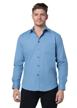 Avondale Stretch Oxford Shirt in Cornflower Blue