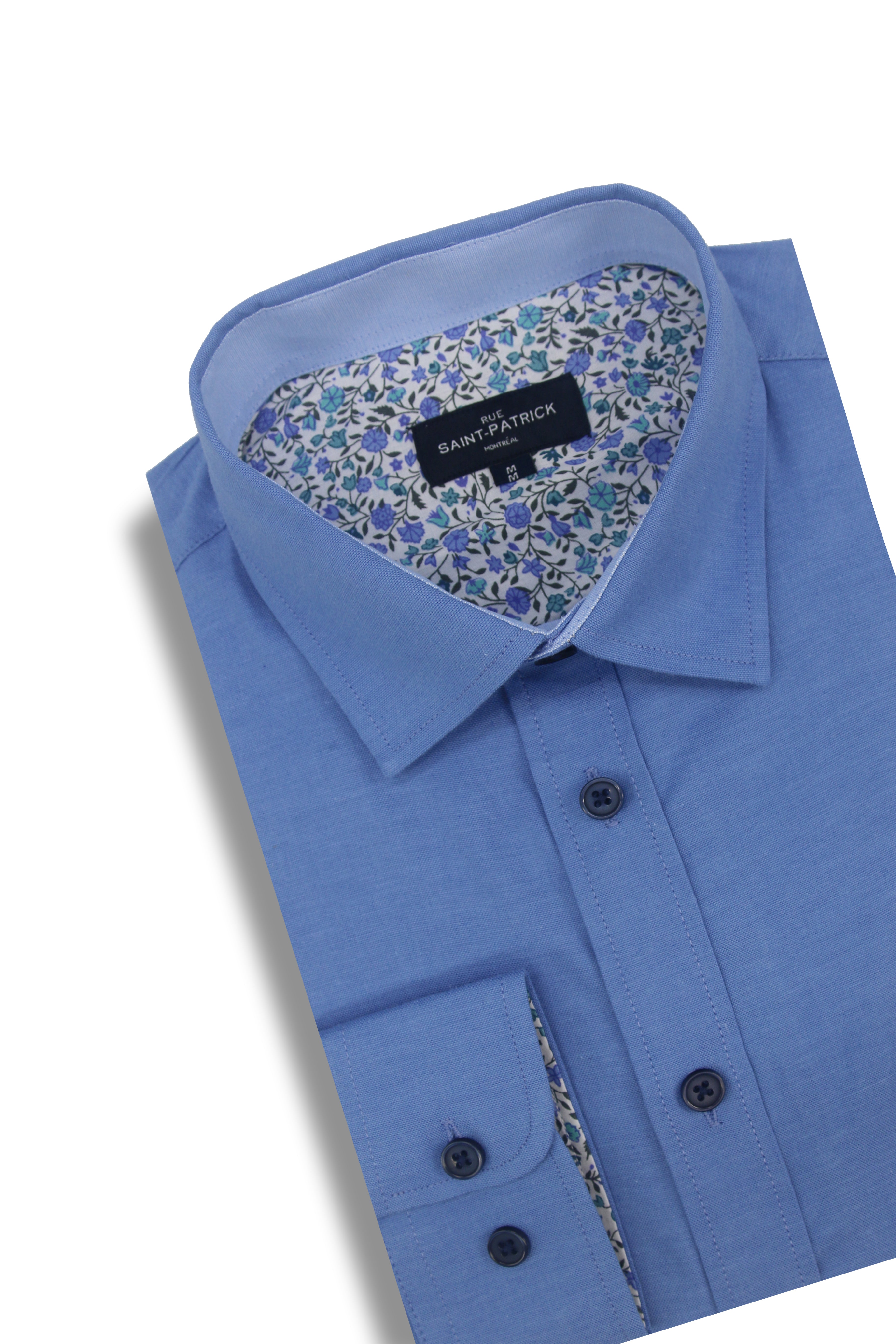 Avondale Stretch Oxford Shirt in Cornflower Blue