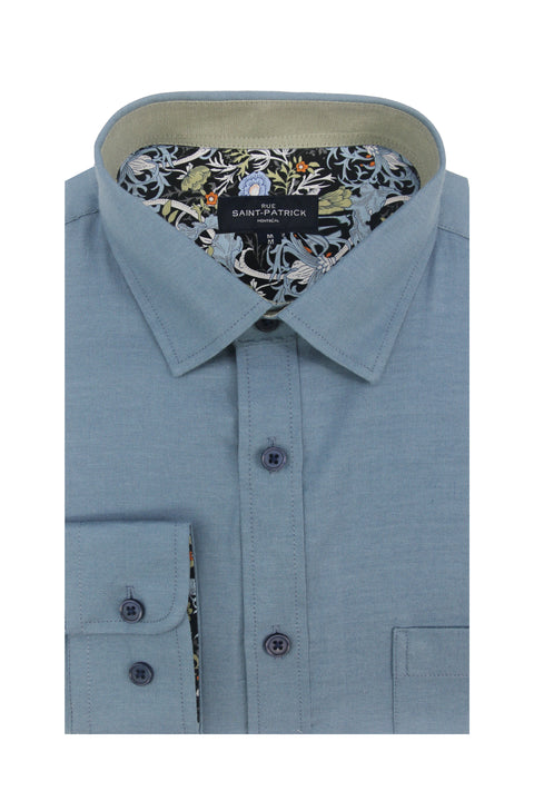 Chemise Oxford extensible Antrim couleur Bluestone
