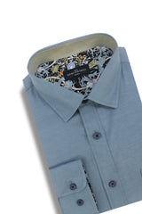 Chemise Oxford extensible Antrim couleur Bluestone