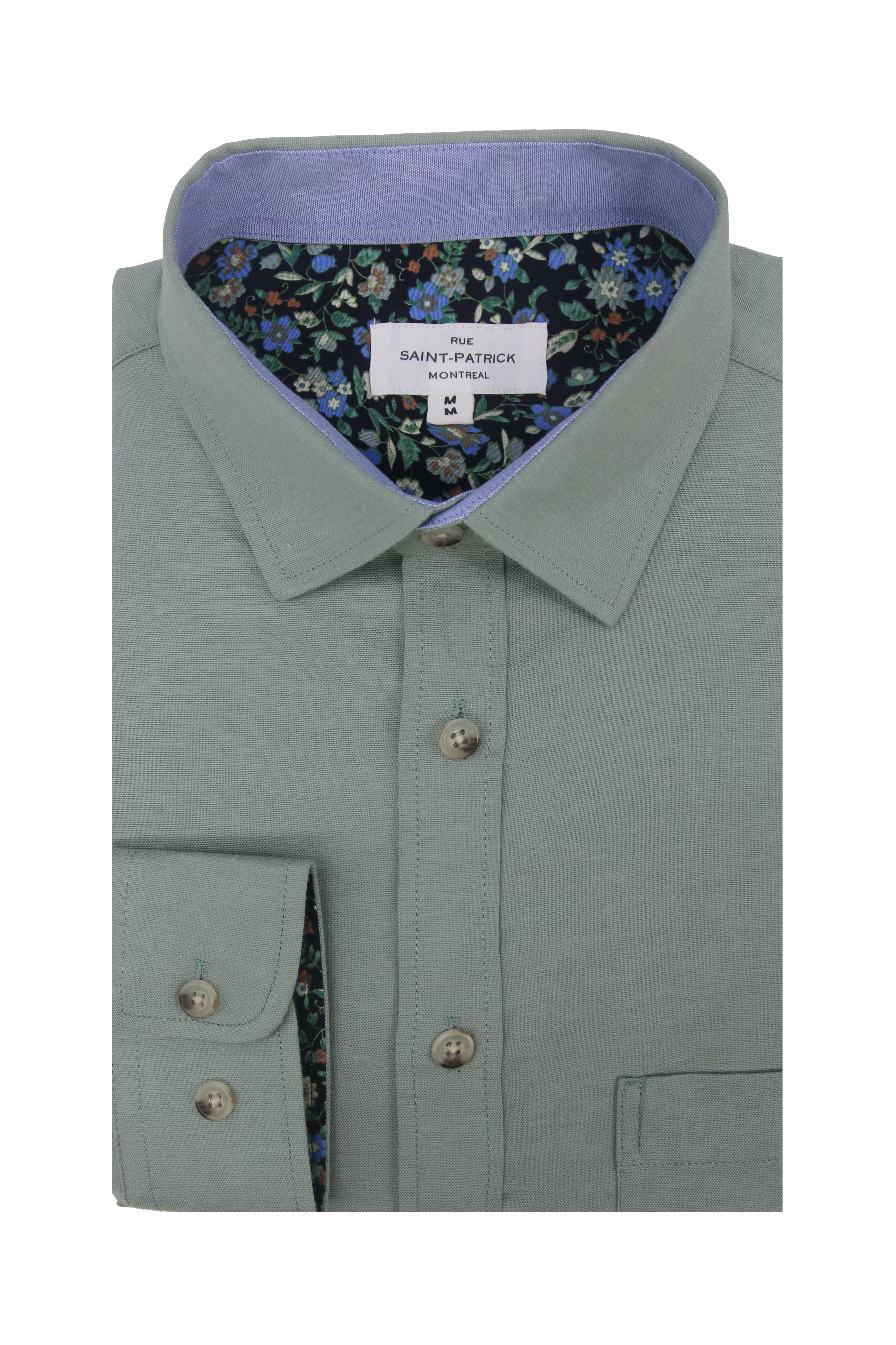 Guildford Stretch Oxford Shirt in Aqua Scutum