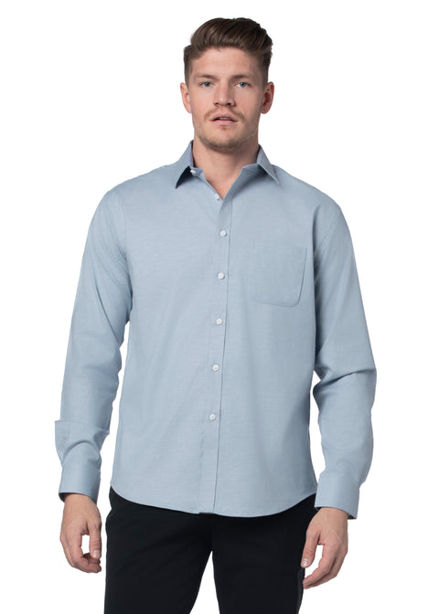 Thornwood Stretch Oxford Shirt in Iceberg Blue