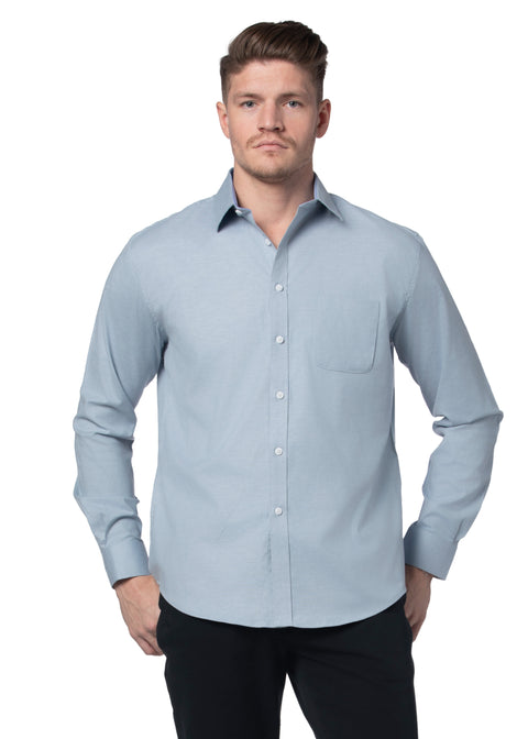 Thornwood Stretch Oxford Shirt in Iceberg Blue