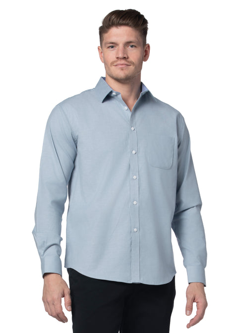 Thornwood Stretch Oxford Shirt in Iceberg Blue