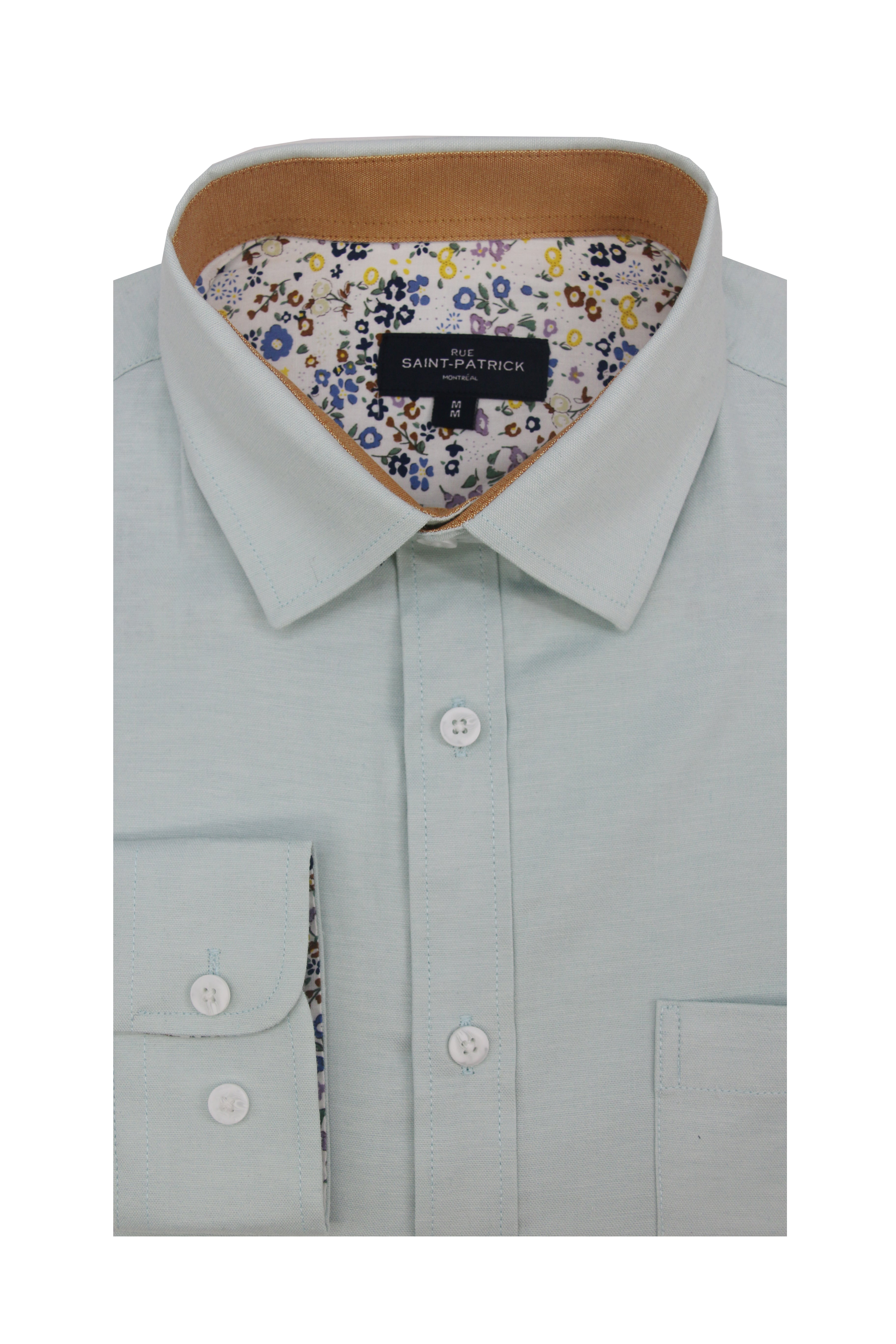 Stafford Stretch Oxford Shirt in Sky Blue
