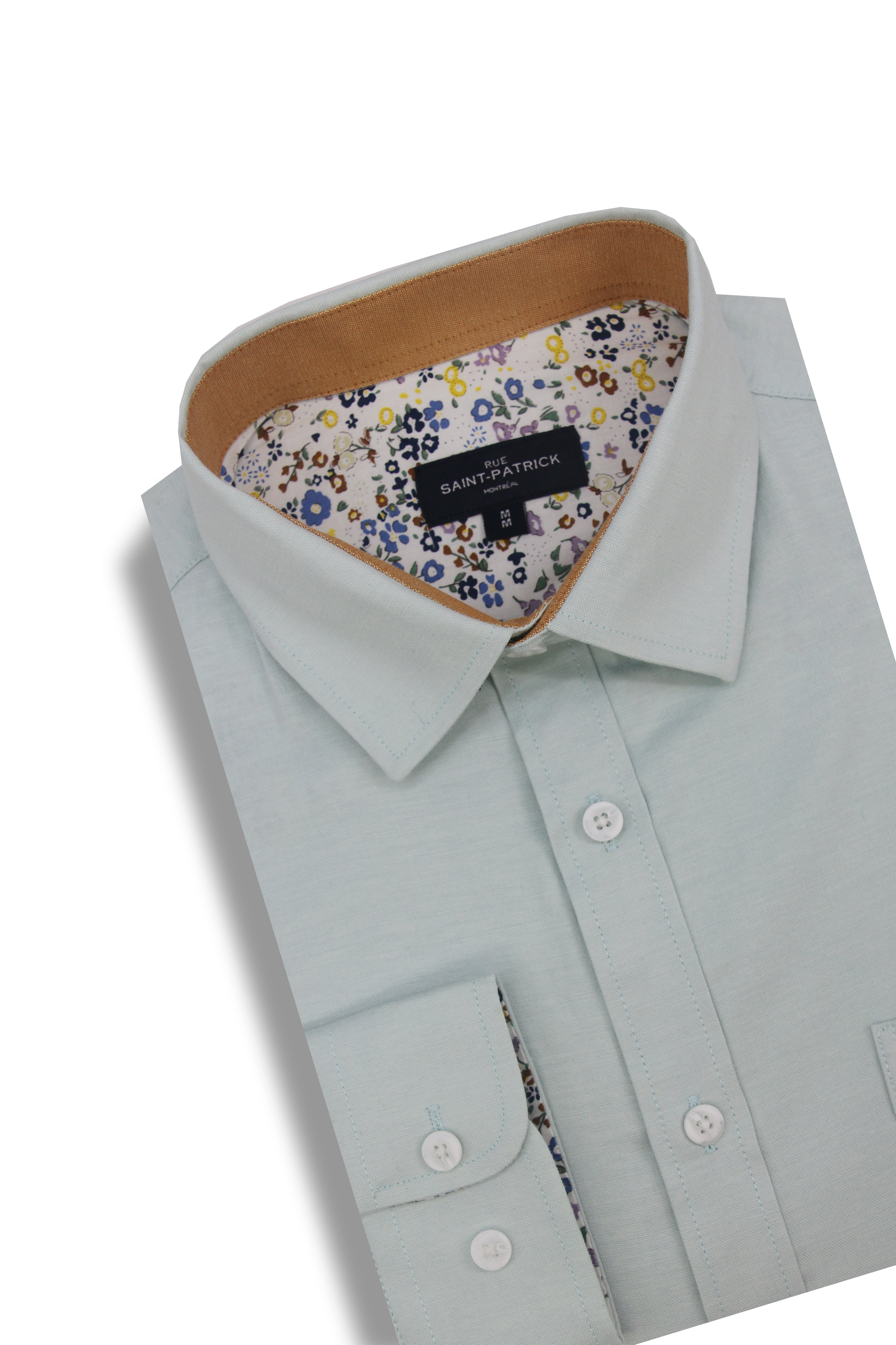 Stafford Stretch Oxford Shirt in Sky Blue
