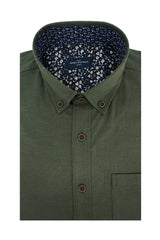 Chemise Oxford extensible Leicester en genévrier