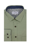 Chemise Oxford extensible Antrim couleur sauge poussiéreuse