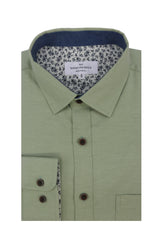 Chemise Oxford extensible Antrim couleur sauge poussiéreuse