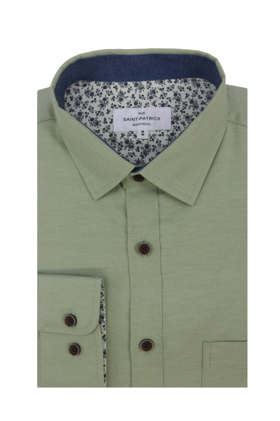 Chemise Oxford extensible Antrim couleur sauge poussiéreuse