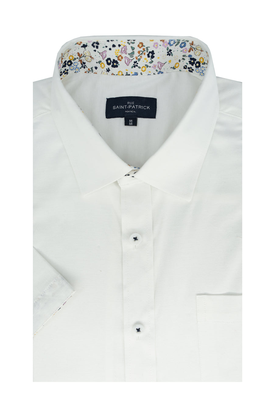 Alameda Stretch Easy-Care Short Sleeve Shirt in White