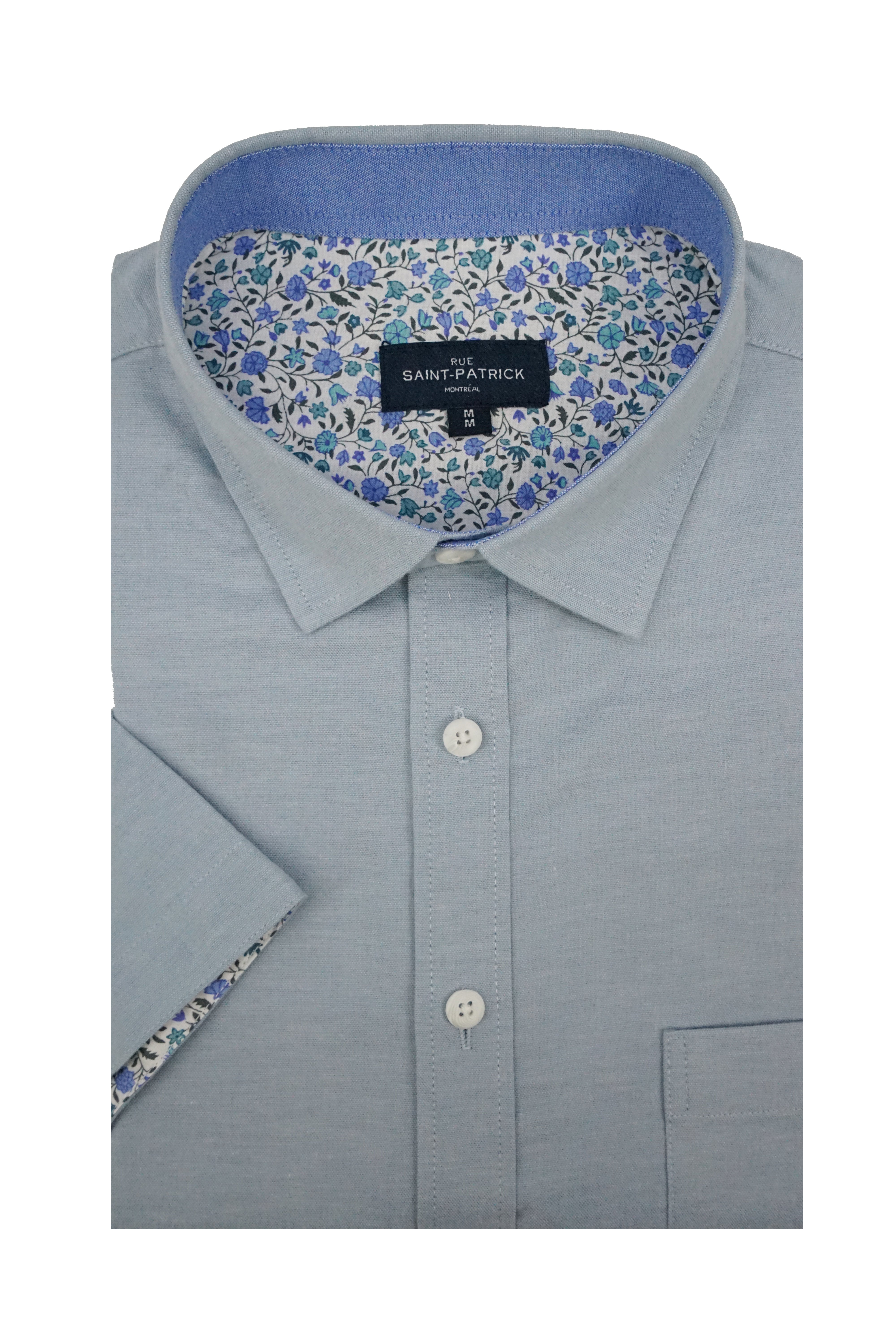 Artesia Stretch Easy-Care Short Sleeve Shirt in Iceberg Blue
