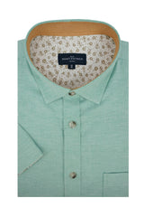 Chemise à manches courtes Venice Stretch Easy-Care vert menthe