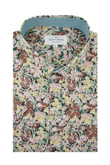 Kerry Short Sleeve Shirt in Muted Rose and Sage Green