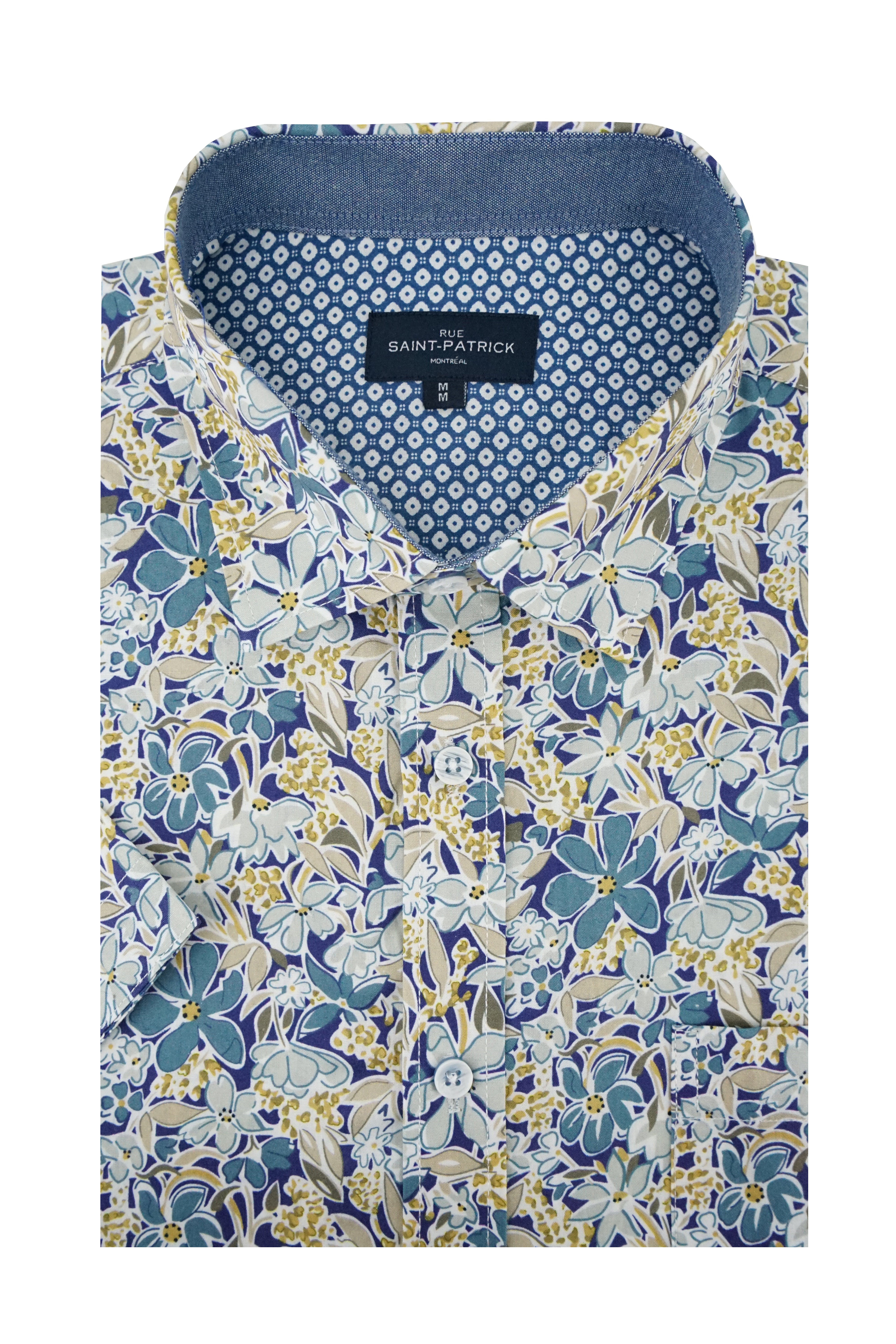 Kilkeel Short Sleeve Shirt in Cornflower Blue