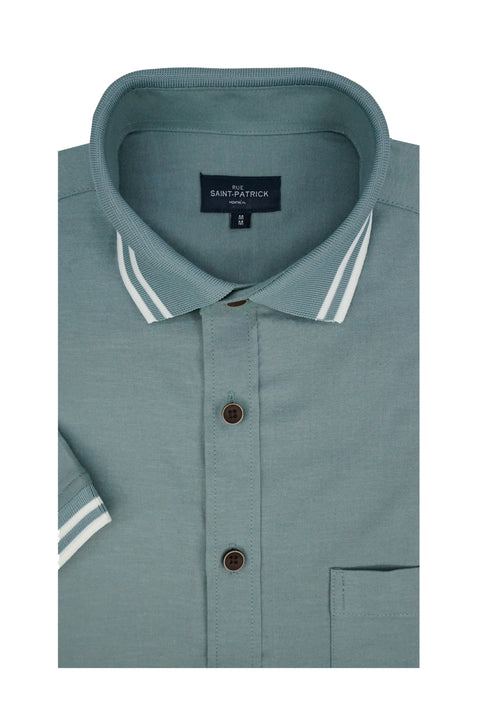 Sassari Stretch Easy-Care Short Sleeve Shirt in Ultramarine