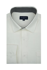 Chemise en maille piquée Braxton en blanc
